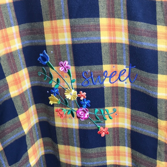 Upcycled girls flannel - Picture 3 of 5